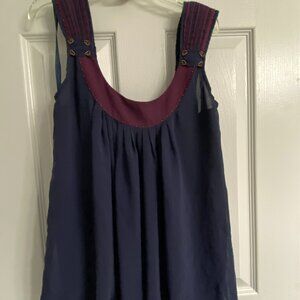 Great Miss Closet Pouf Bottom Tank top w Beading-Sz Lg